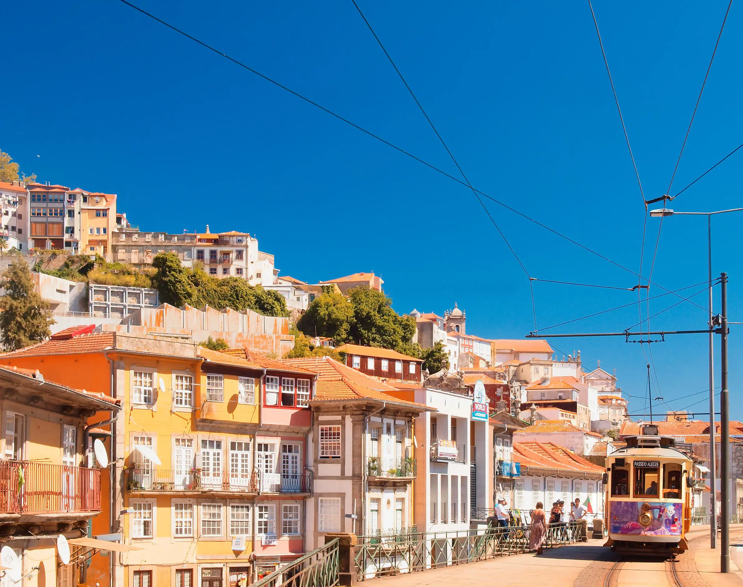Tram Porto Alfandega Area Portugal