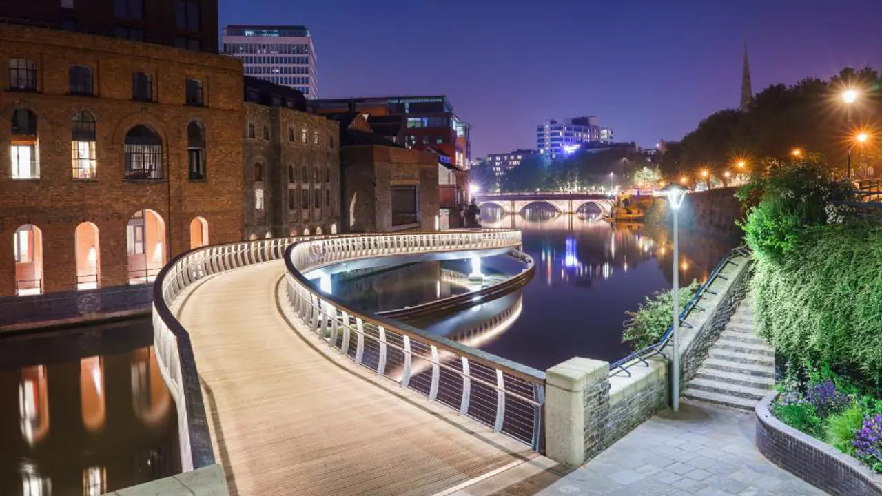 Bristol Canal at night 