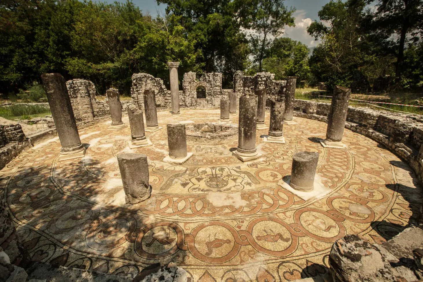  Mosaic At The Ancient Baptistery, Butrint, Albania