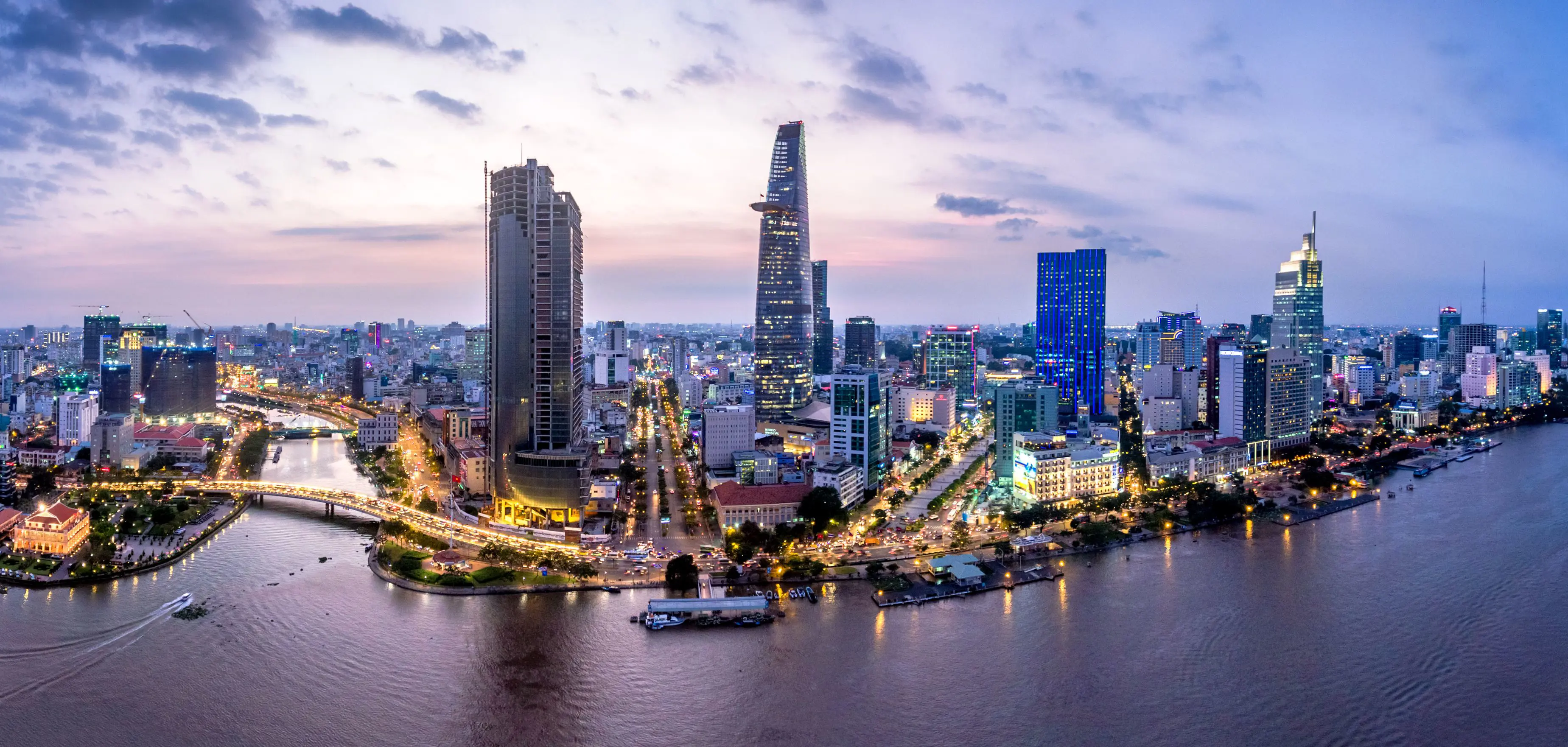 Aerial View of Ho Chi Minh City