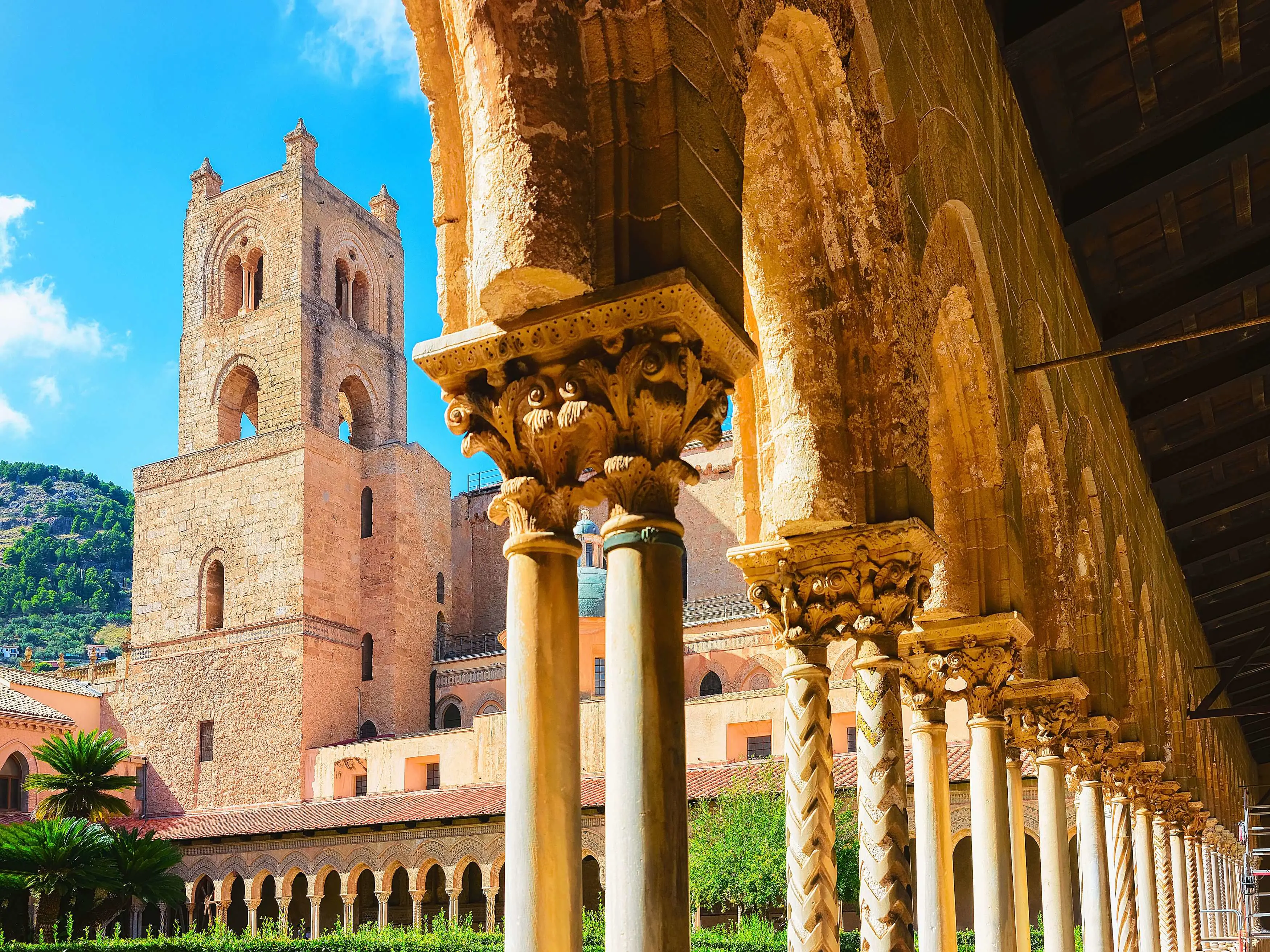 Low-angle of Cathedral Of Monreale, Sicily
