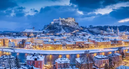 Salzburg in winter, Austria