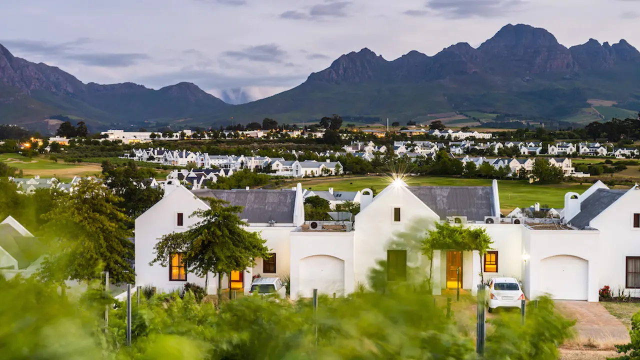De Zalze Lodge Hotel, Stellenbosch, exterior and view