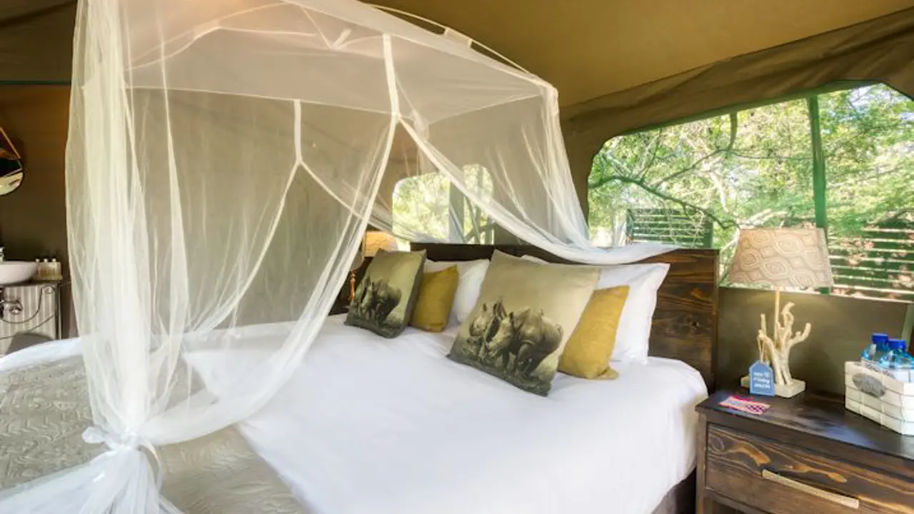 Camp Bethel, tented bedroom