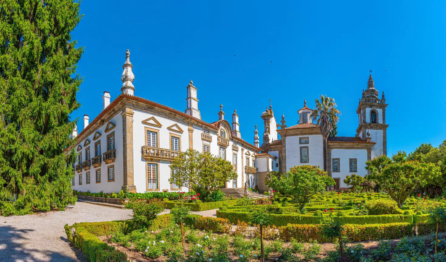 Gardens And Casa De Mateus Estate In Portugal
