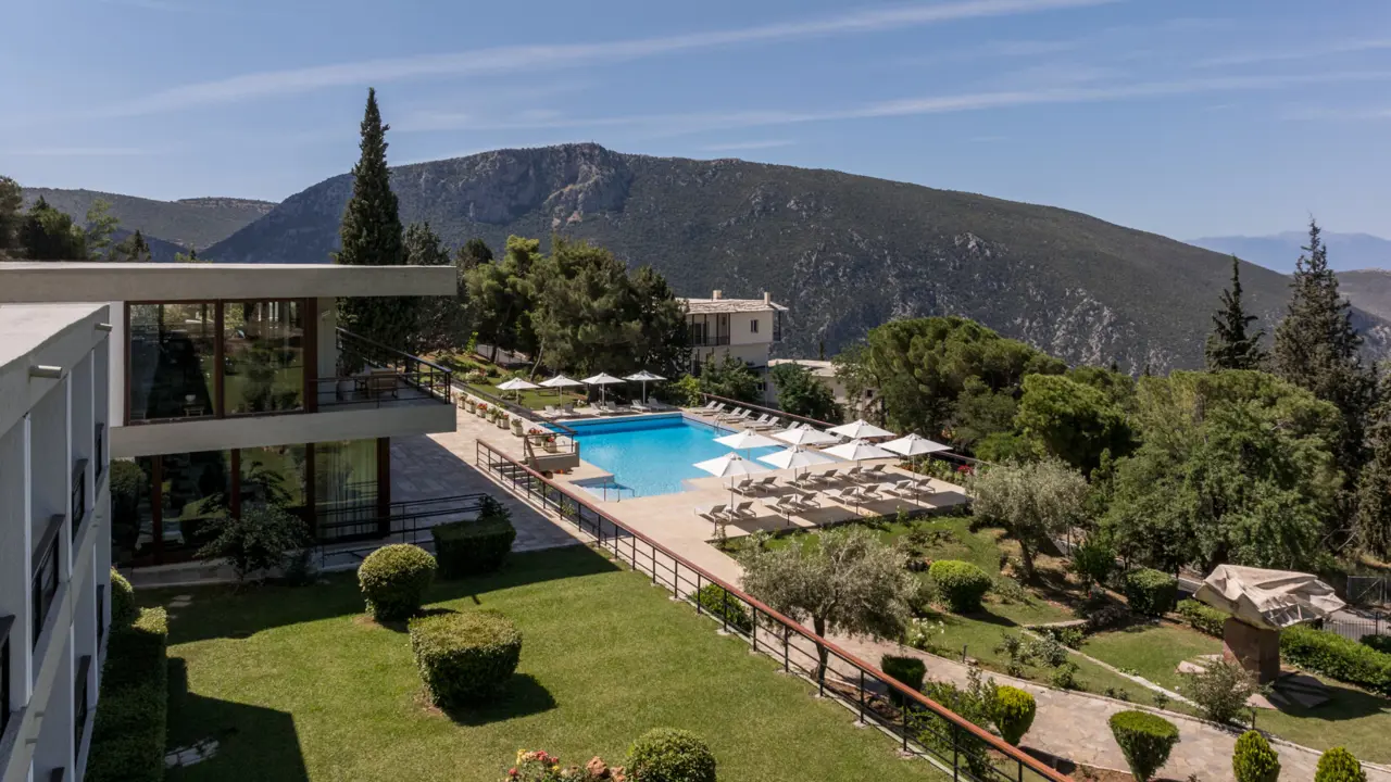 Amalia Hotel, Delphi, View