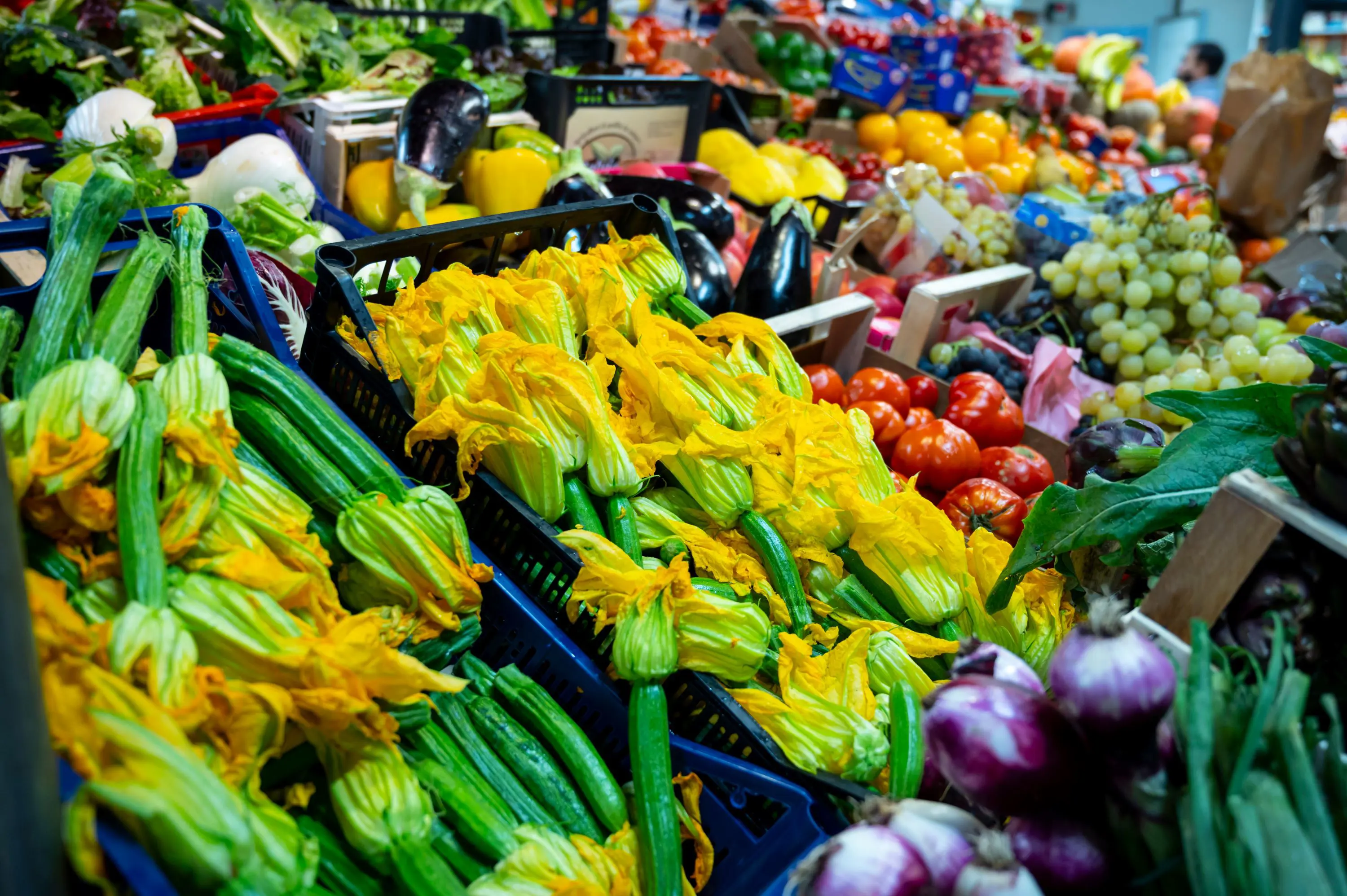 Vegetable display at Florence market