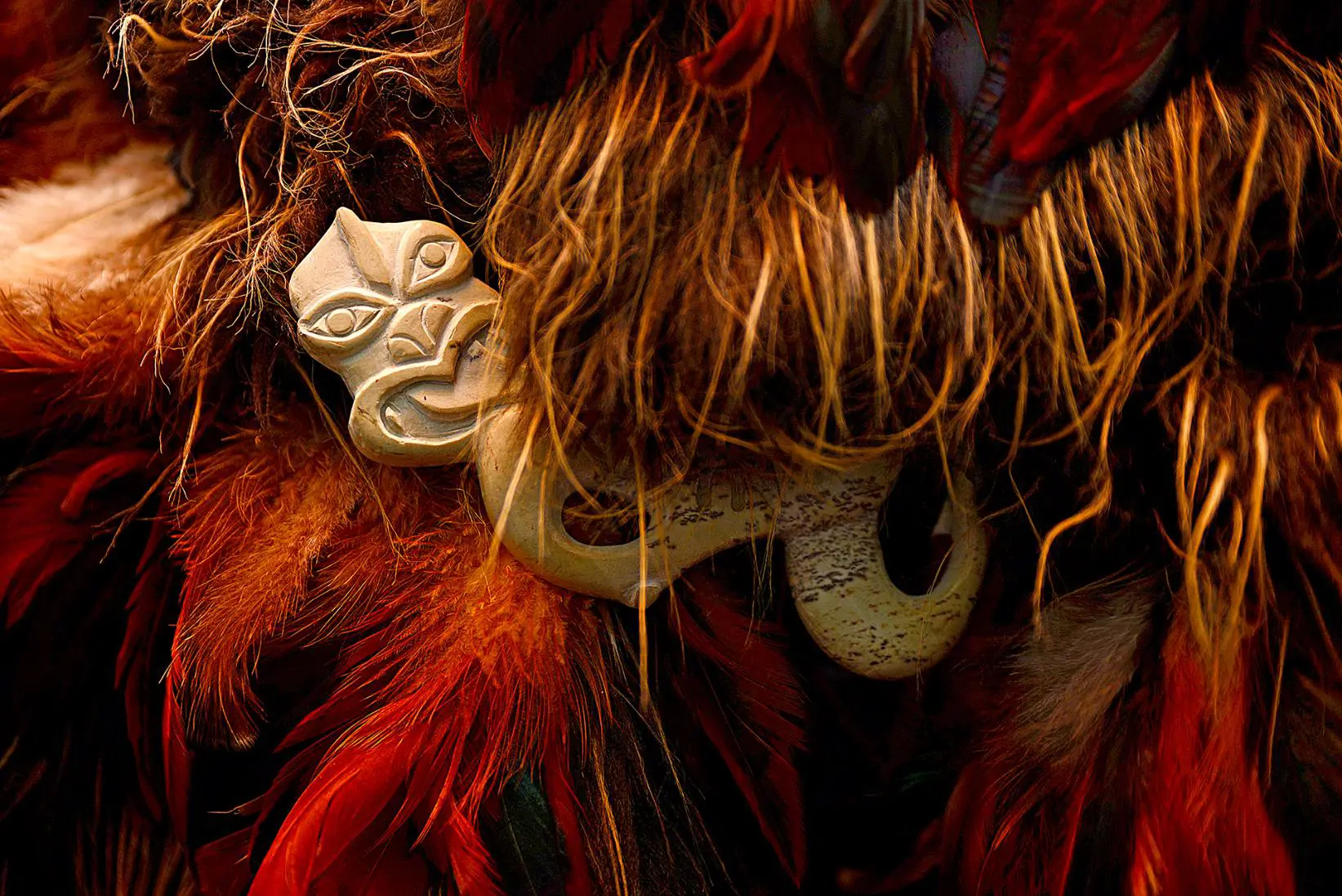 Maori bone carving, New Zealand