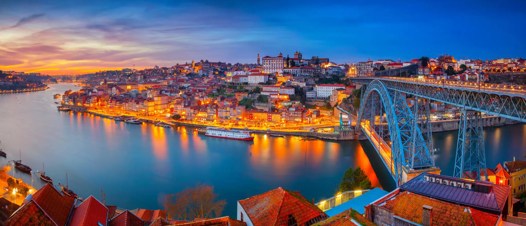 Luis Bridge Over The Douro River, Porto
