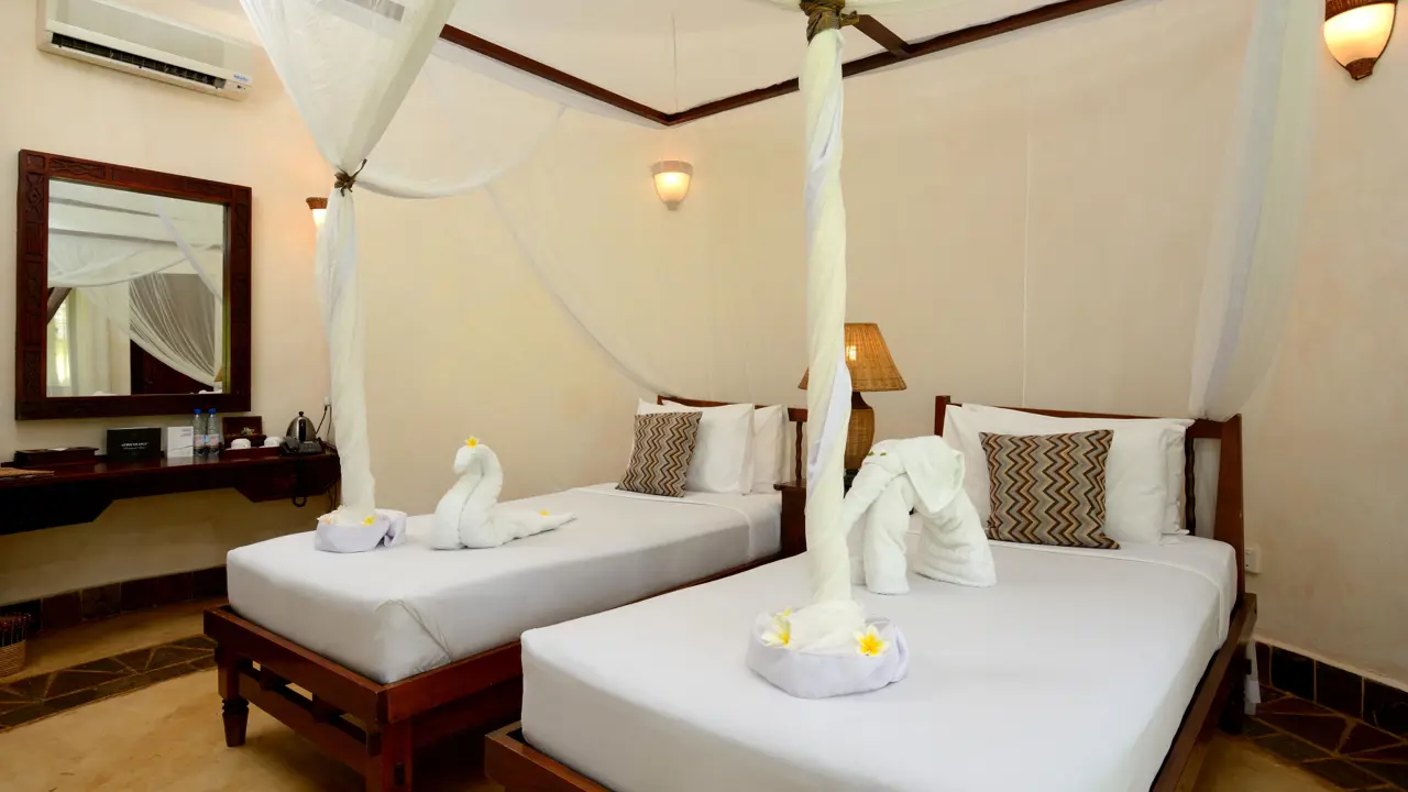 Ocean Paradise Resort & Spa, Zanzibar, twin bedroom