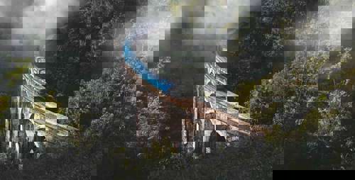 Venture out on the toy train to Ella