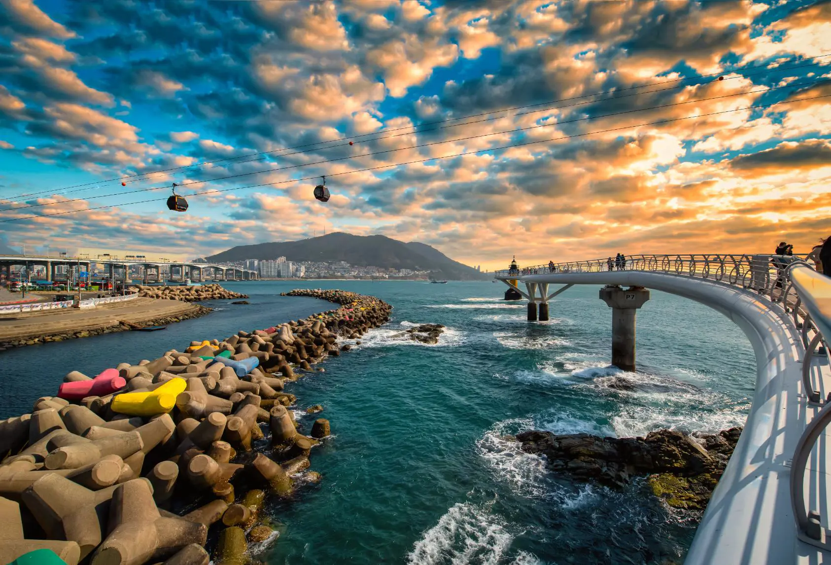 Busan City With Songdo Skywalk, Busan