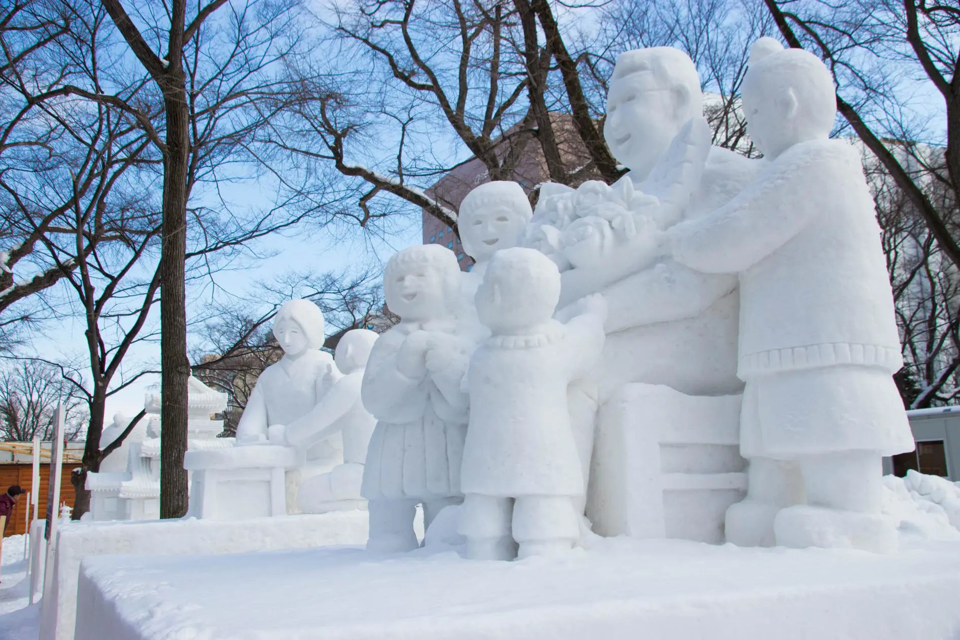 Amazing Character Snow Sculptures at the Sapporo Snow and Ice Festival, Japan, Asia