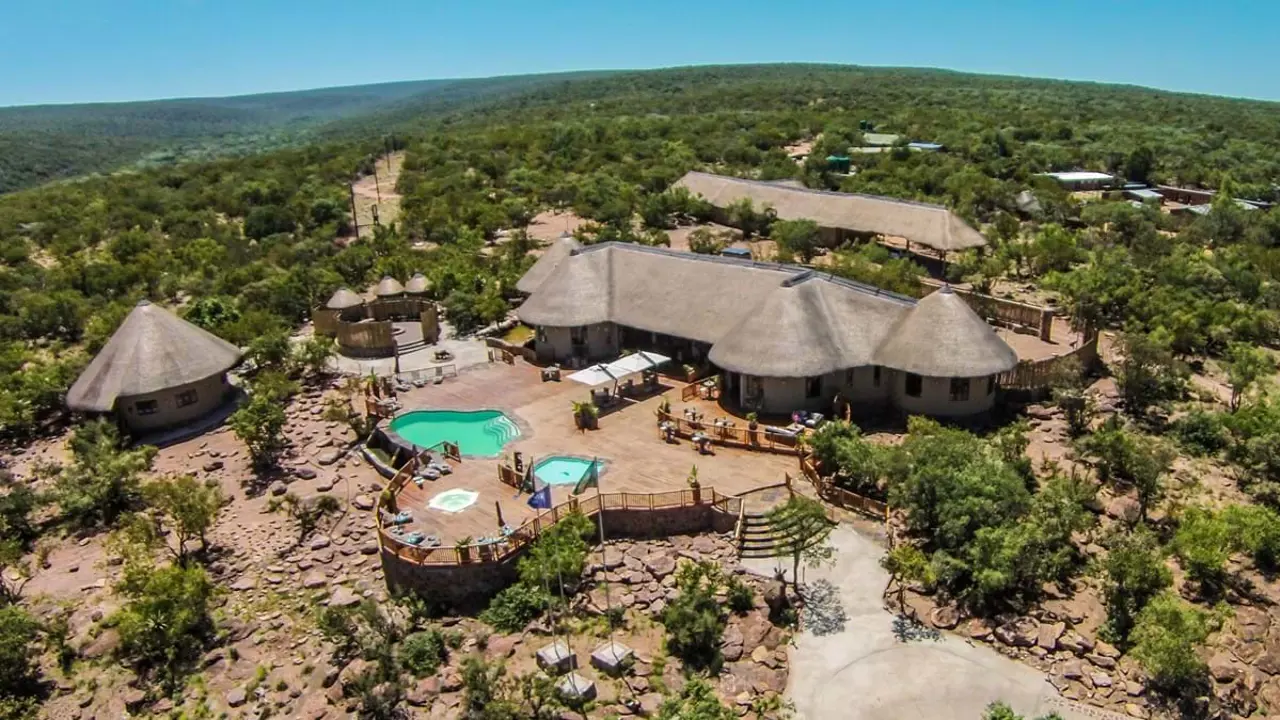 Sebatana Rhino Lodge, Lephalale, lodge aerial view