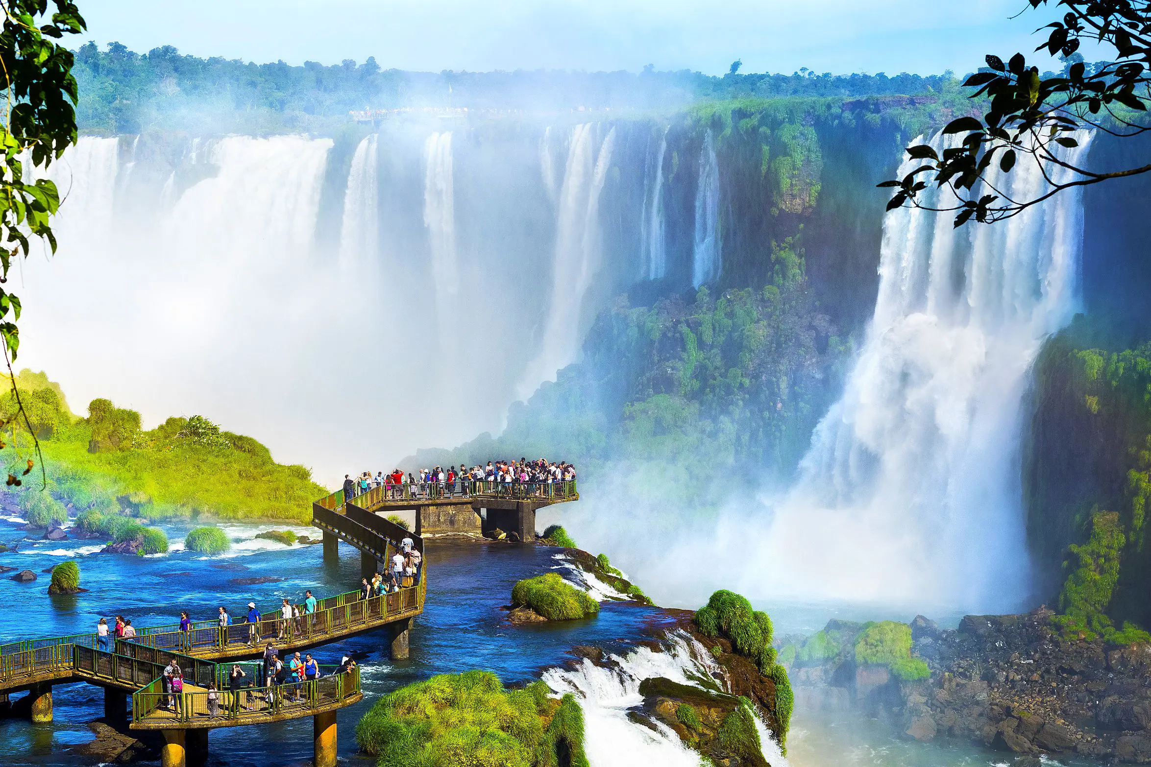 Iguazú Falls Seen From The Argentinian National Park