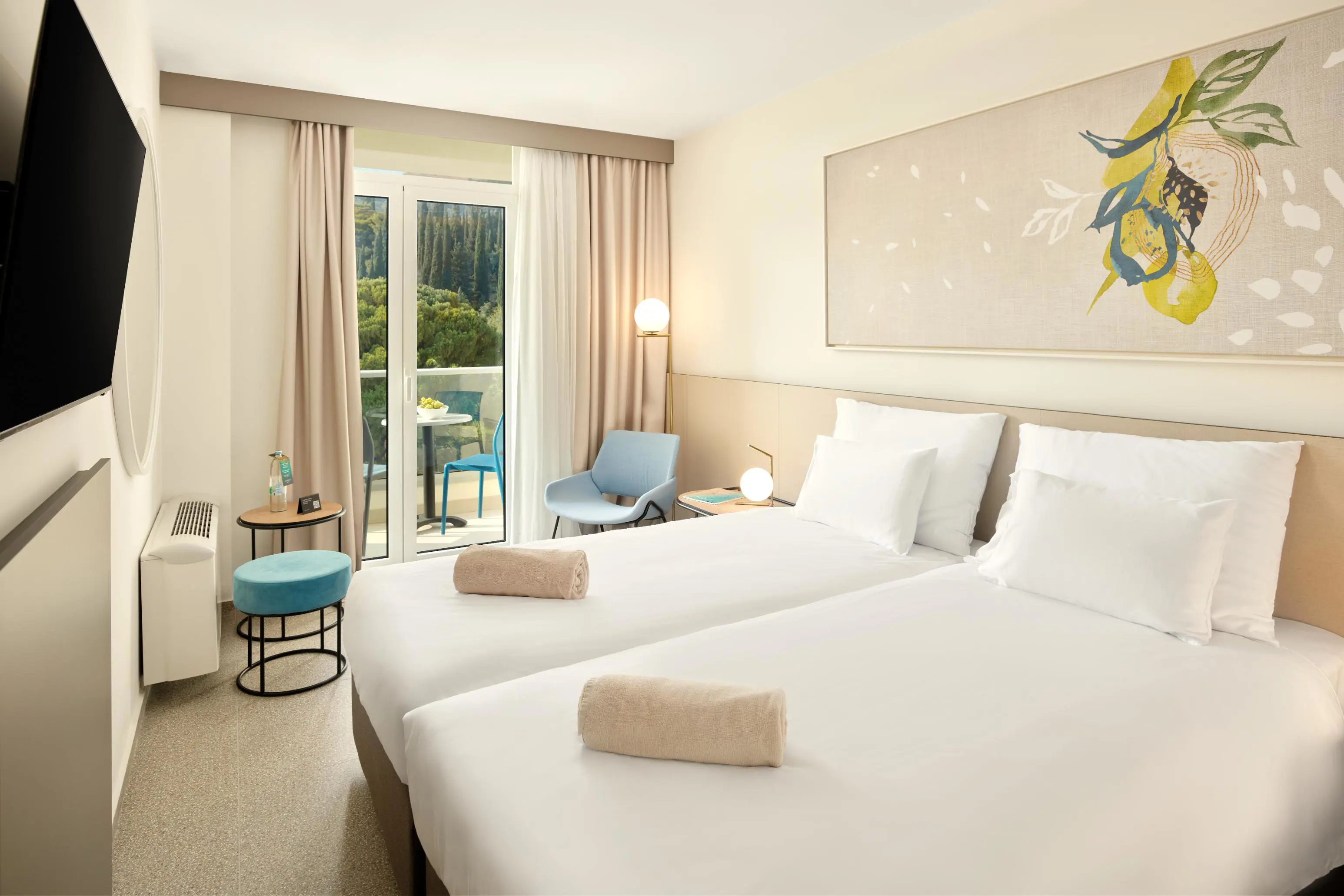 A standard room with balcony at Hotel Horizont, Baška Voda