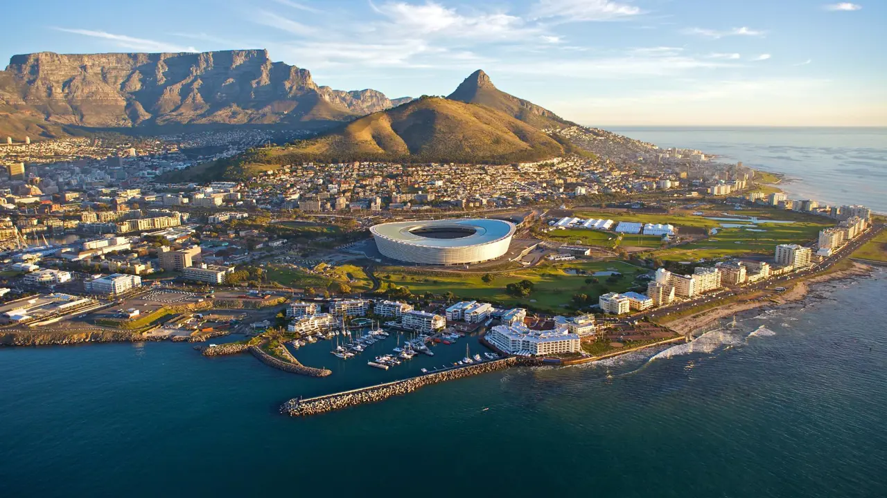 View of Cape Town and Table Mountain