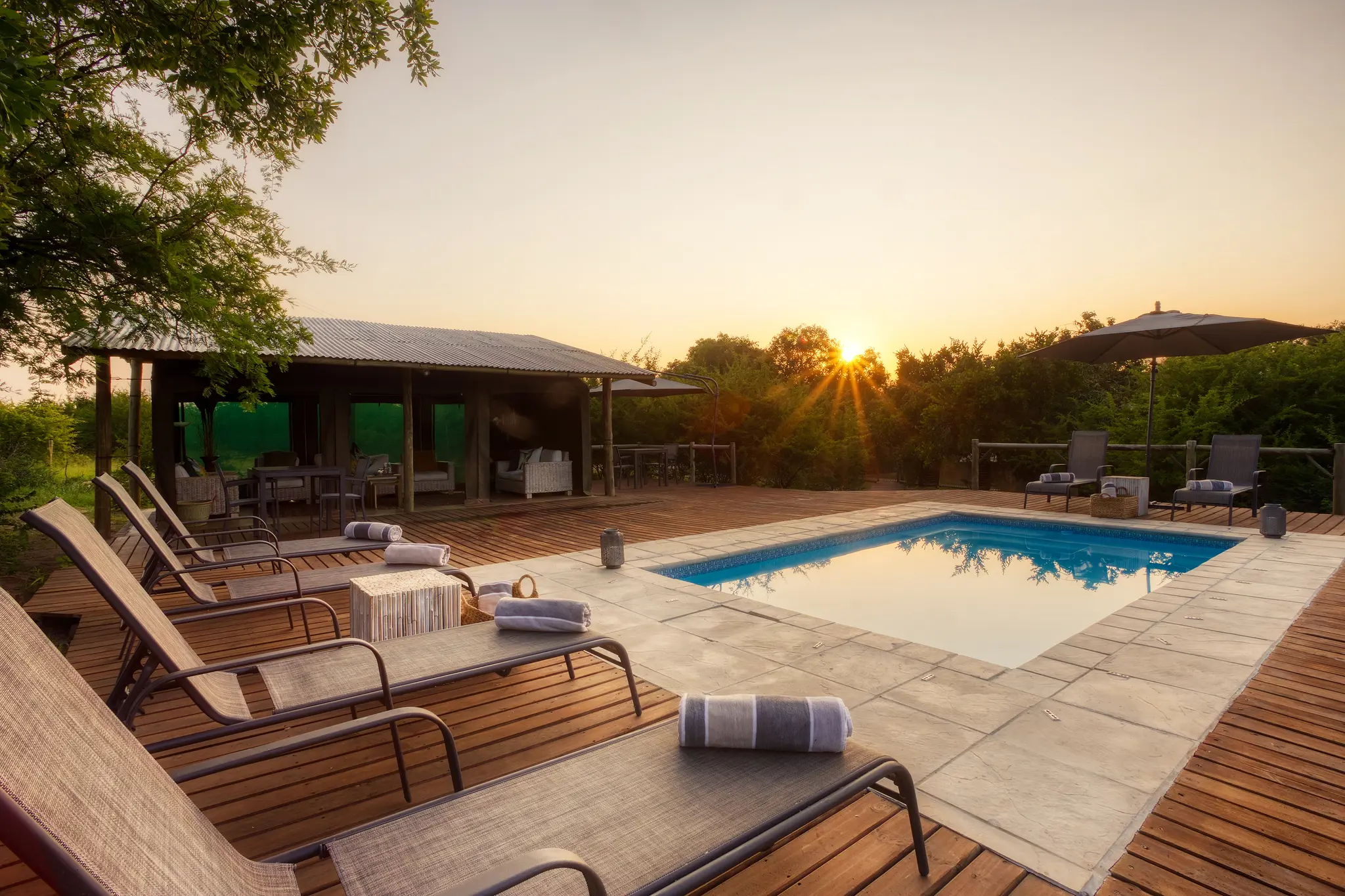 Swimming Pool Sunrise