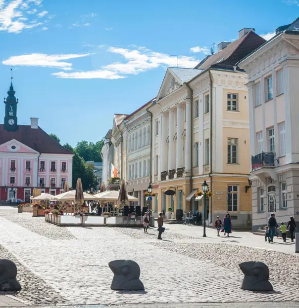 Town Hall Square, Tartu, Estonia
