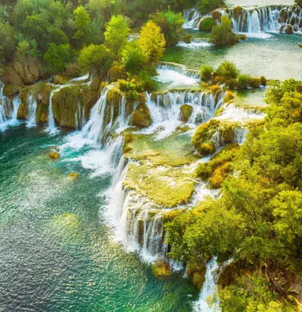 The waterfalls at Krka National Park, Croatia