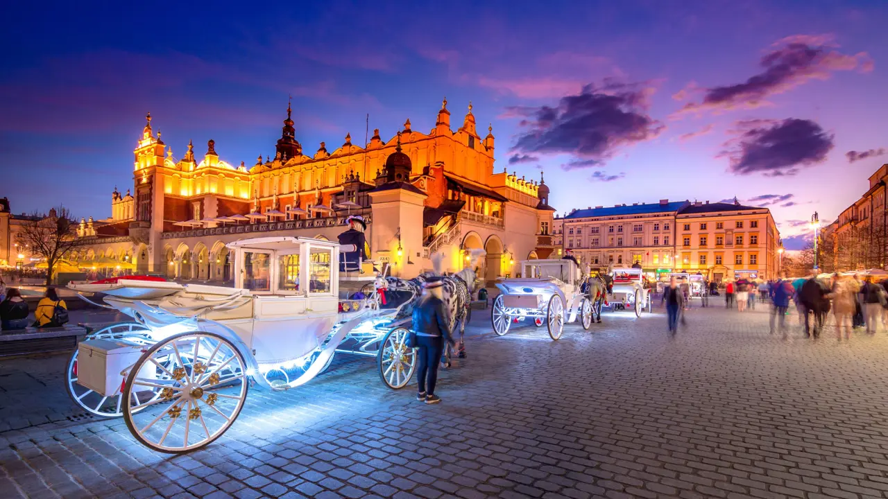 Old Town Market Square, Krakow, Poland