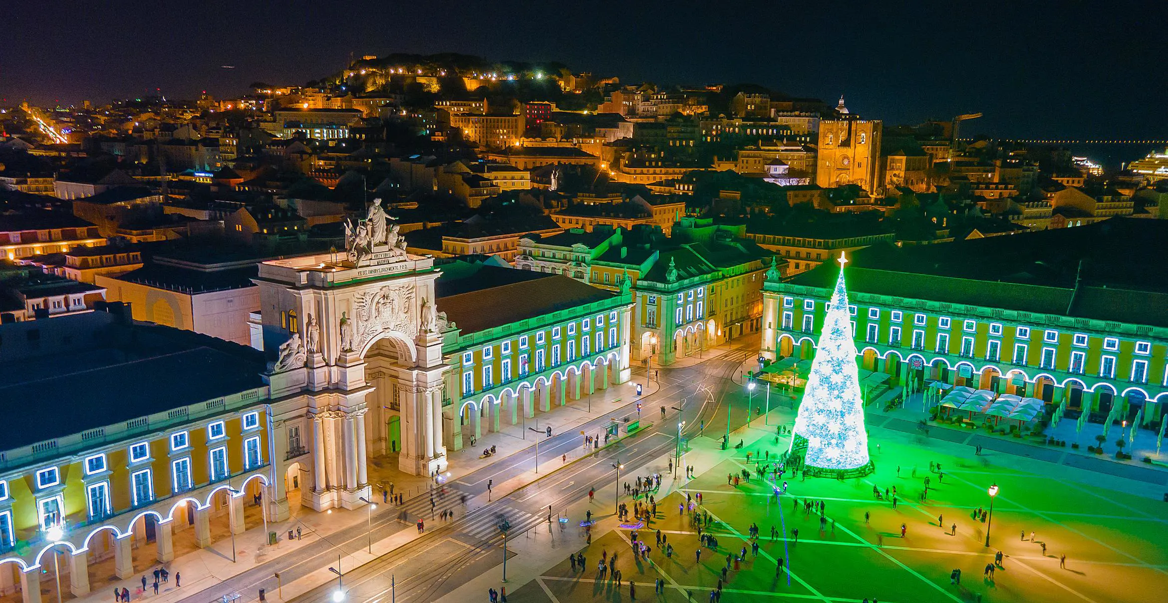 Christmas At Praca Do Comercio, Lisbon