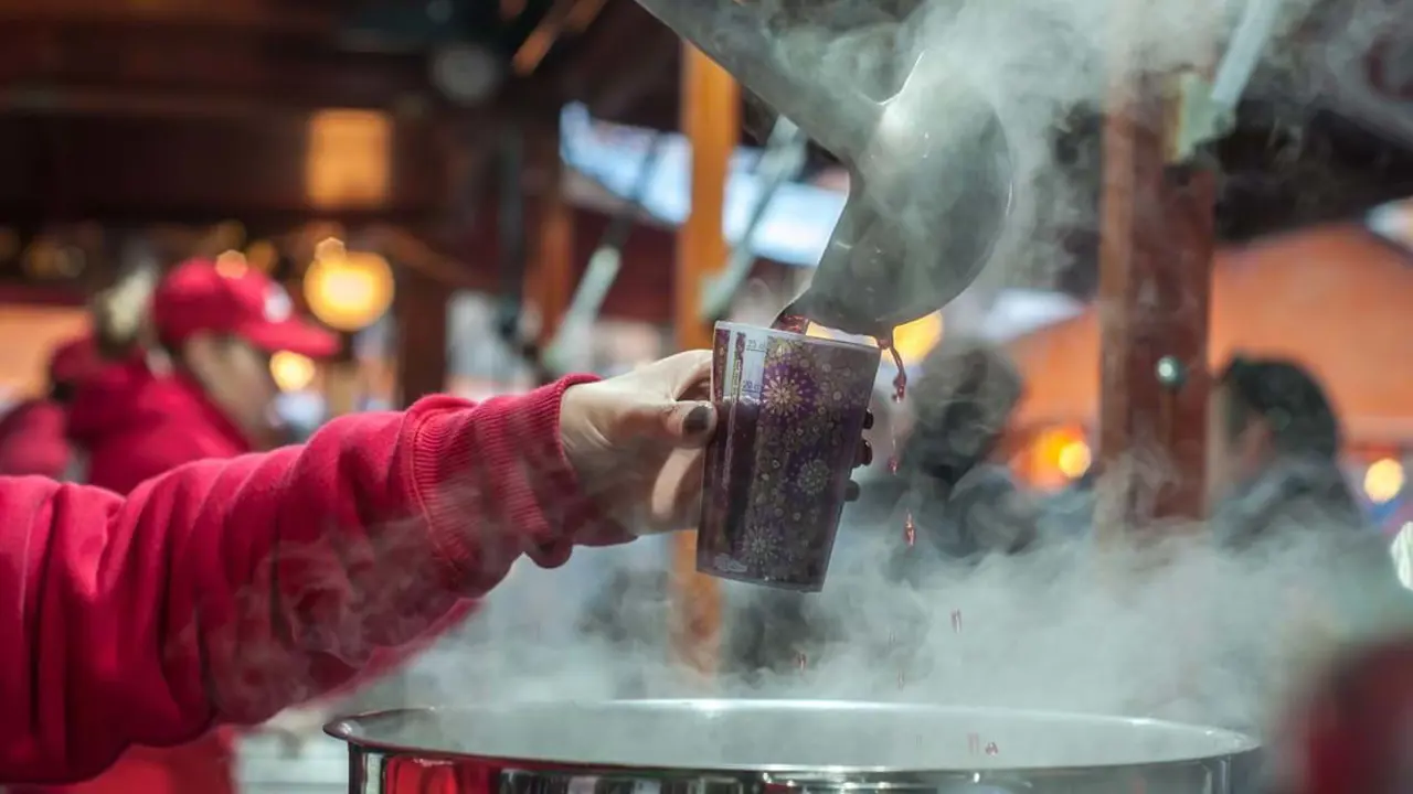 Mulled wine at a Christmas market