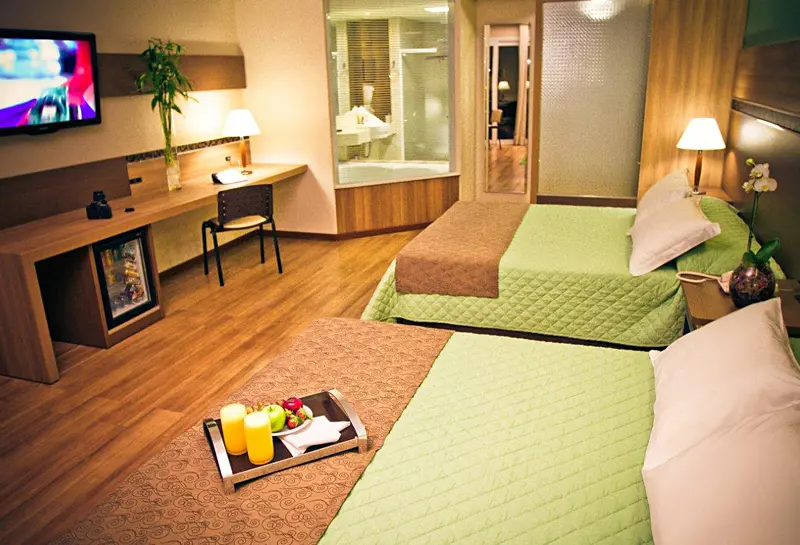 A double suite at Recanto Cataratas resort, Iguazú Falls 