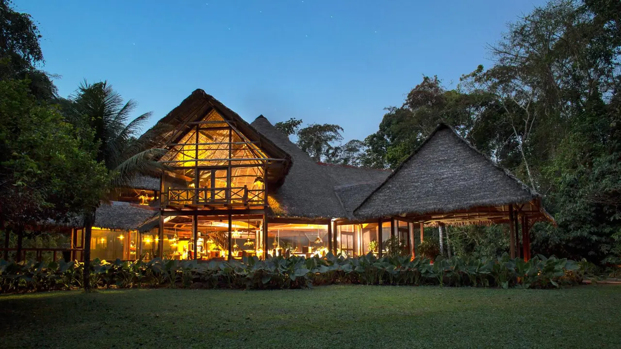 Exterior view of Inkaterra Reserva Amazonica in Puerto Maldonado