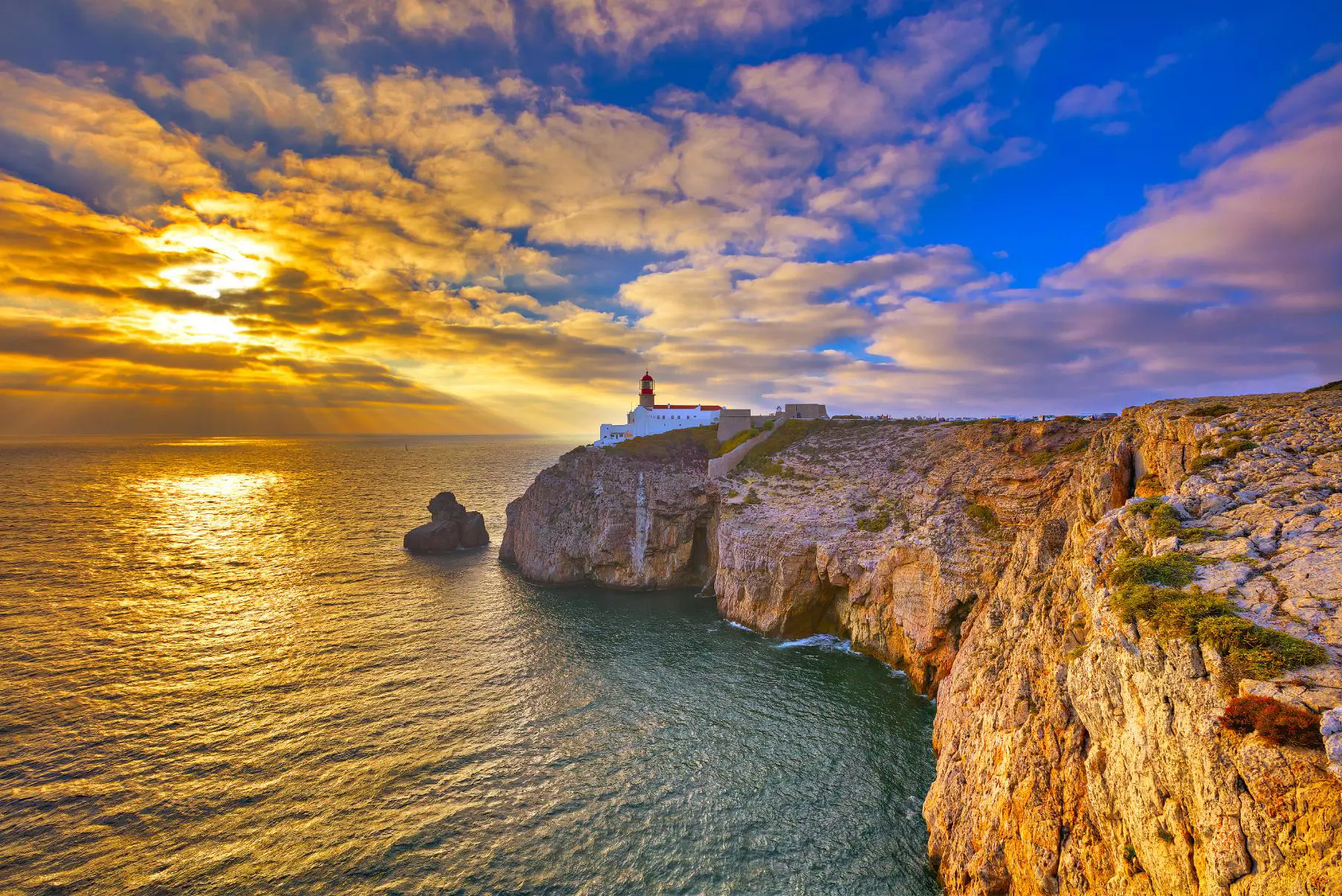  Lighthouse At Cape St Vincent, Portugal
