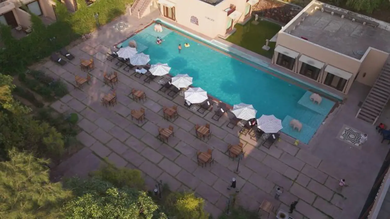 Ranthambore Kothi, pool