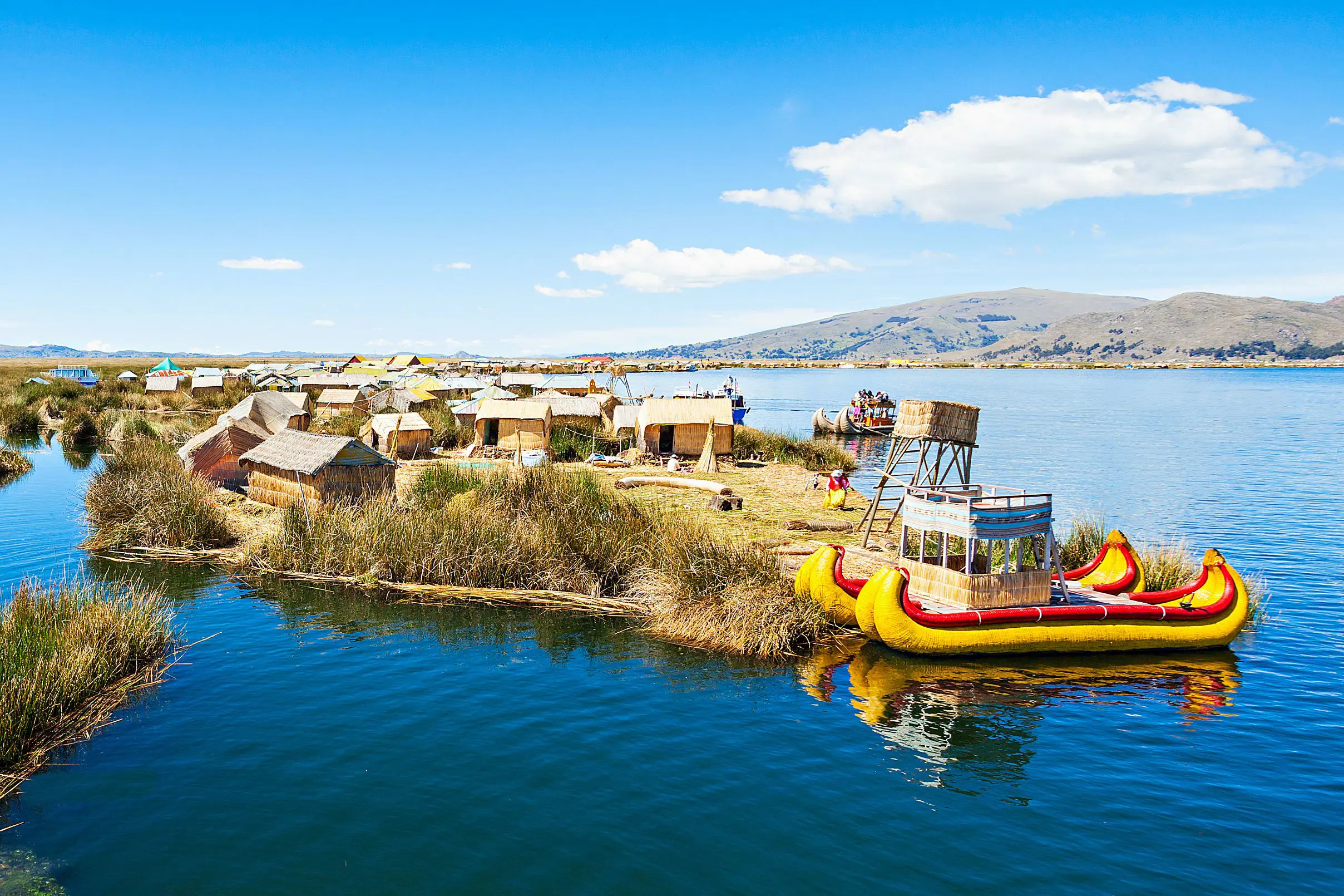  Uros Floating Island Puno Lake Titcaca Peru