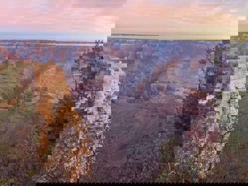 Sunrise at the ever-stunning Grand Canyon