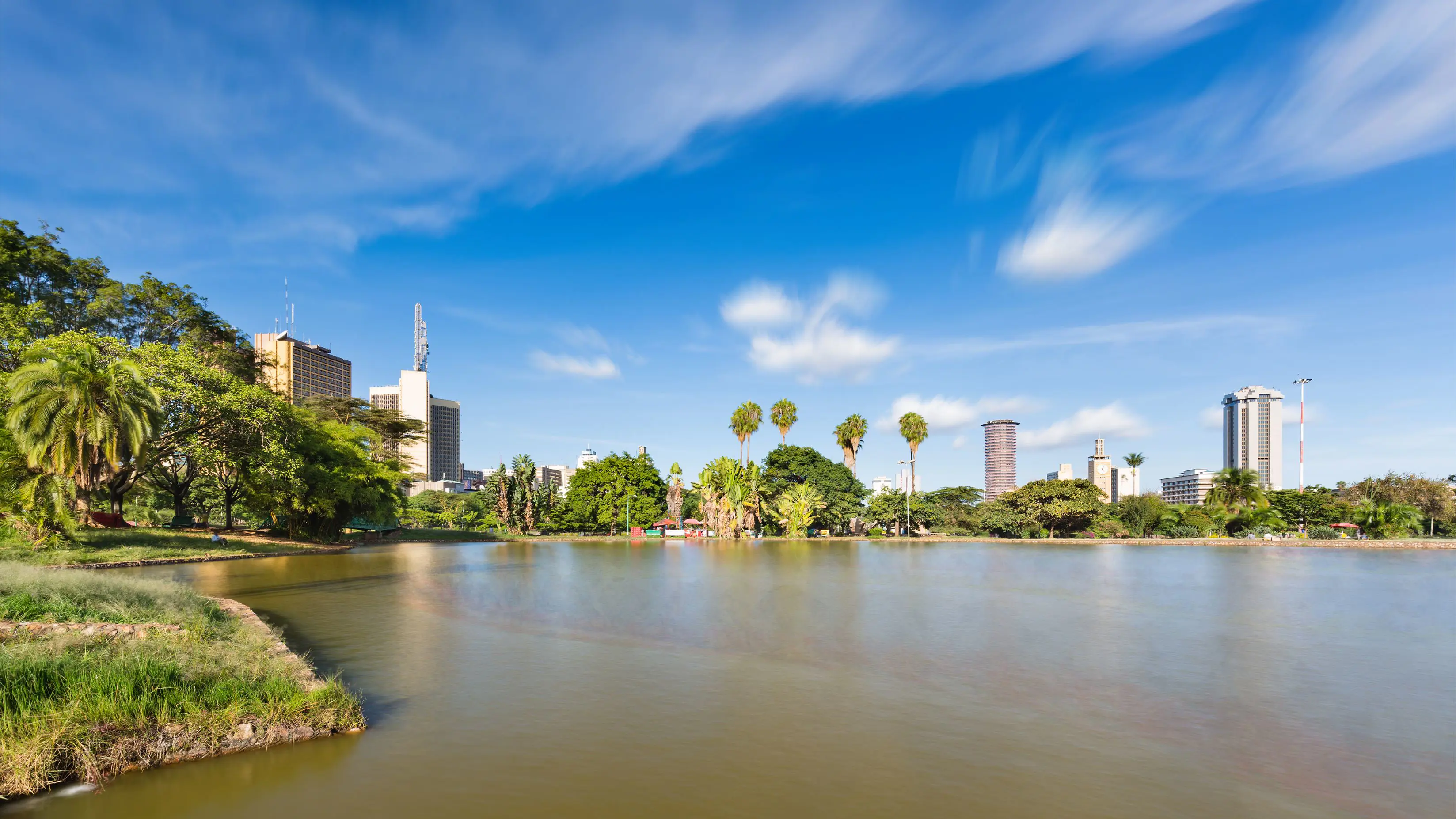 National Park In Nairobi With City In The Background