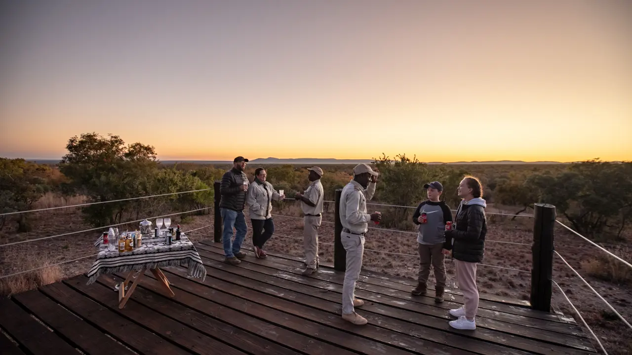 Mabula Game Lodge, safari sundowners