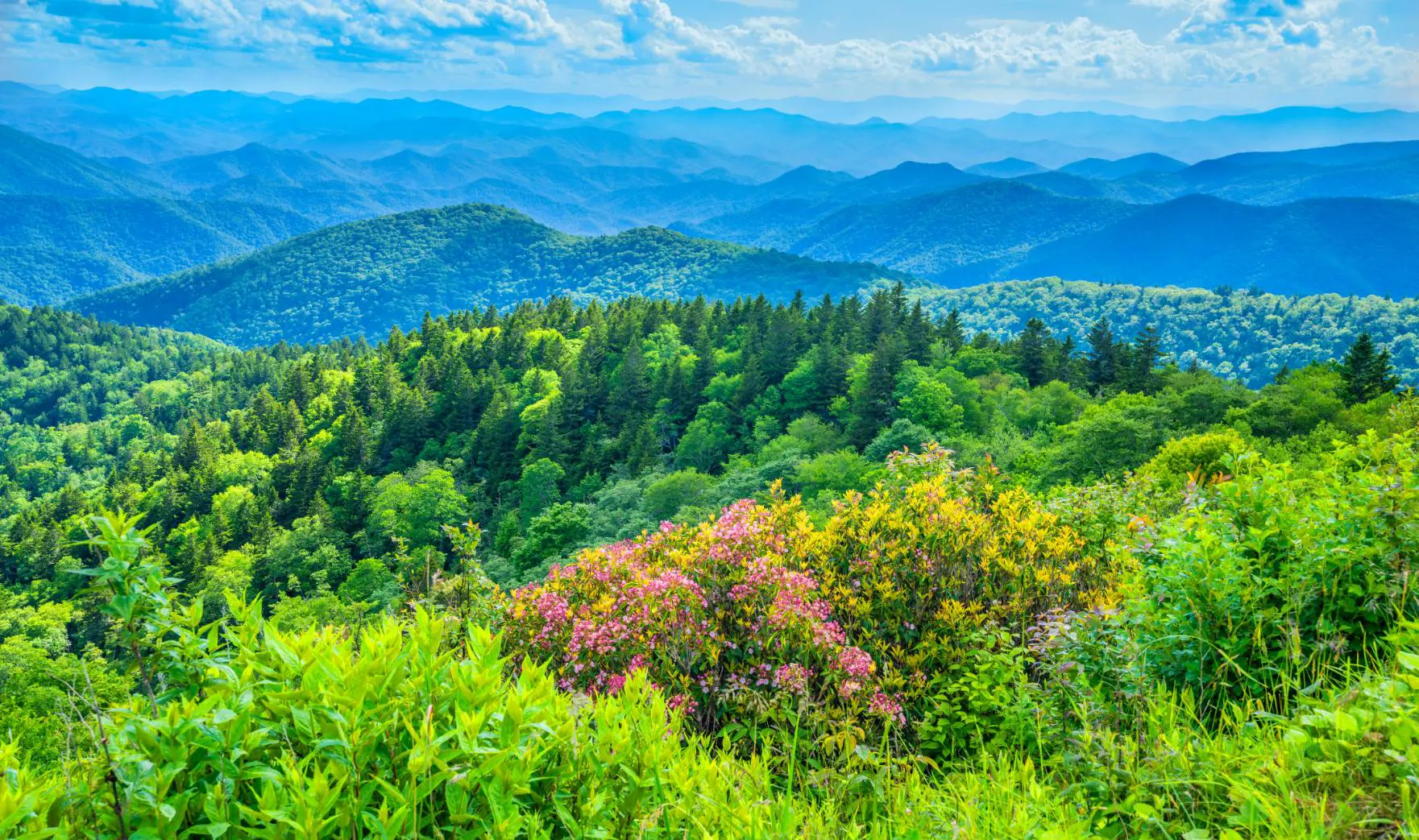 Sh 1920335276 Smoky Mountains From The Blue Ridge Parkway