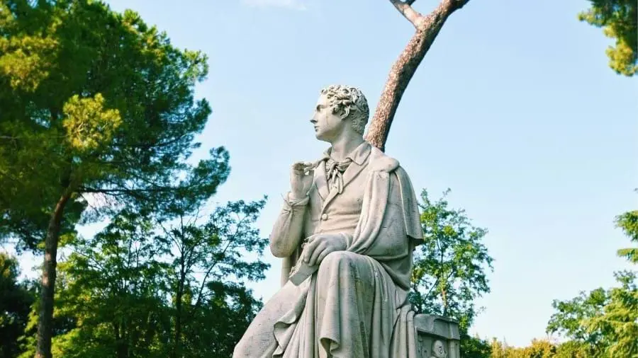 Statue of Lord Byron in Rome