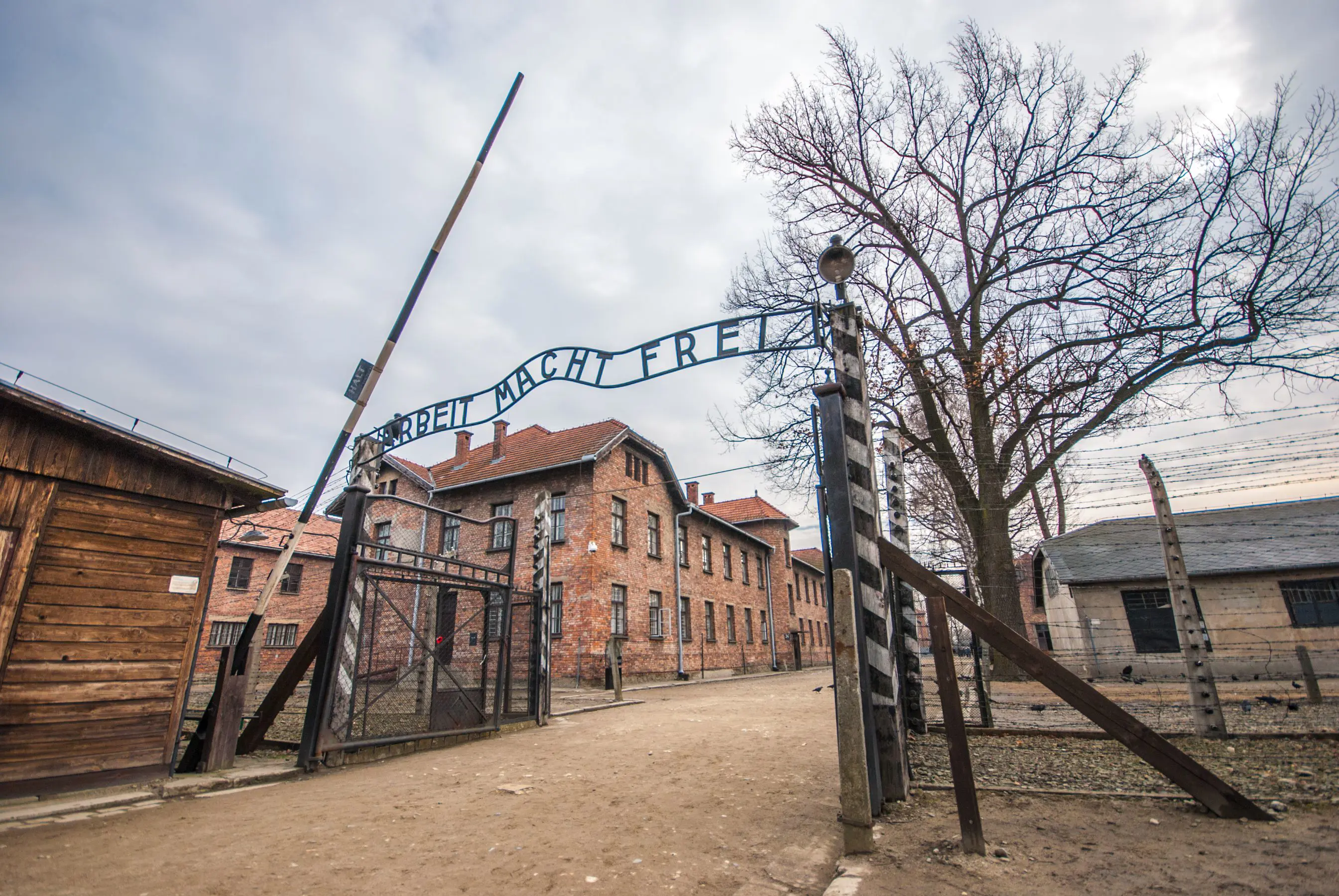Entrance Gate To Auschwitz Poland