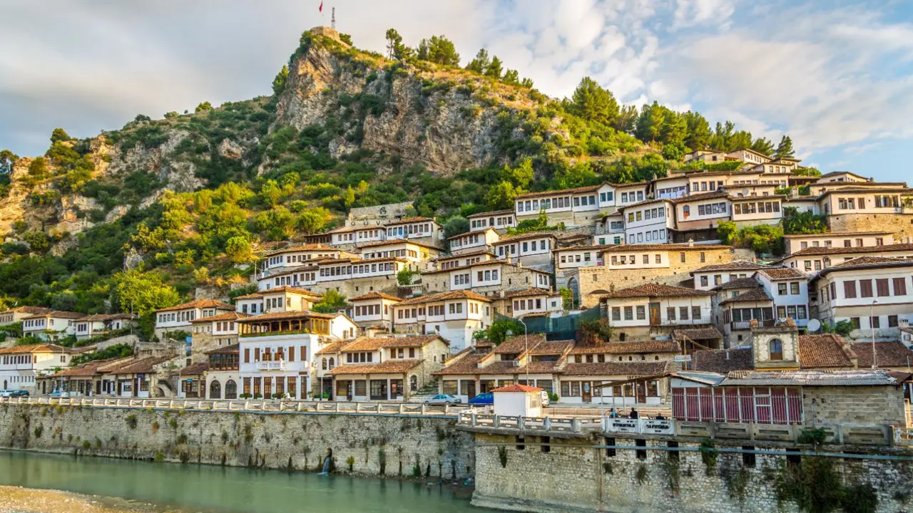 Berat, 'City of a Thousand Windows' in central Albania