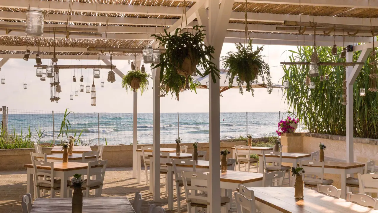 Canne Bianche, Torres Canne, terrace dining overlooking the sea