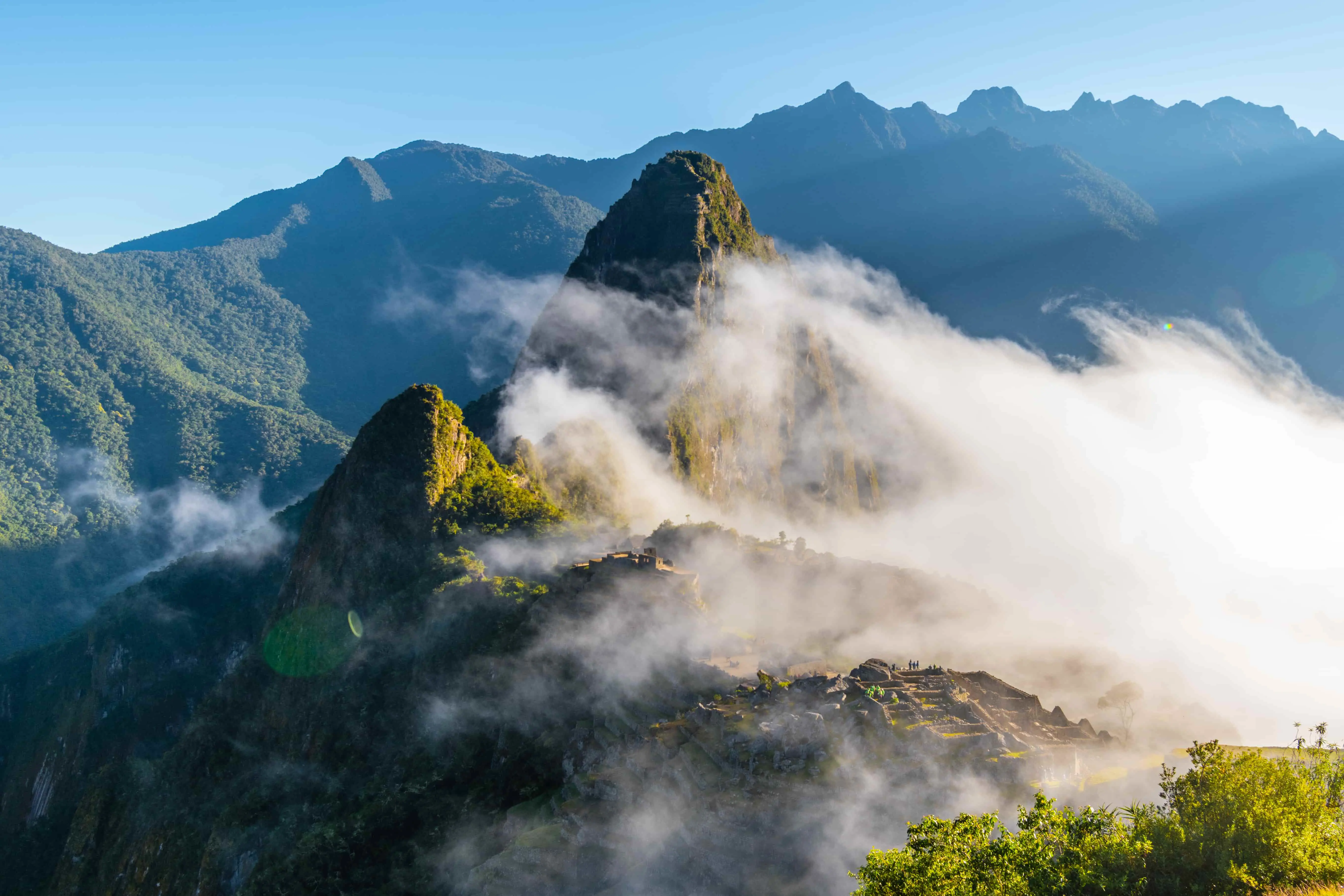 Aerial view of Machu Picchu, Peru