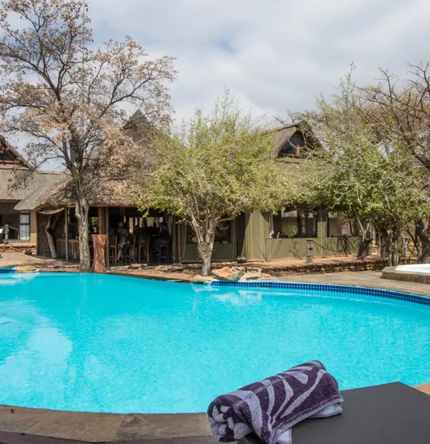 Sebatana Elephant Lodge, pool view