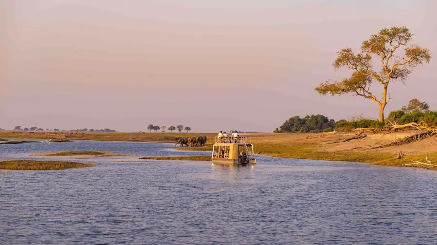 4X4 Boat Sailing On The Chobe River