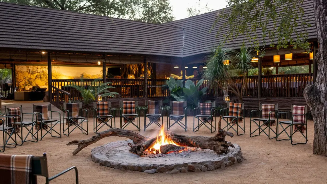 Chisomo Safari Camp, camp fire