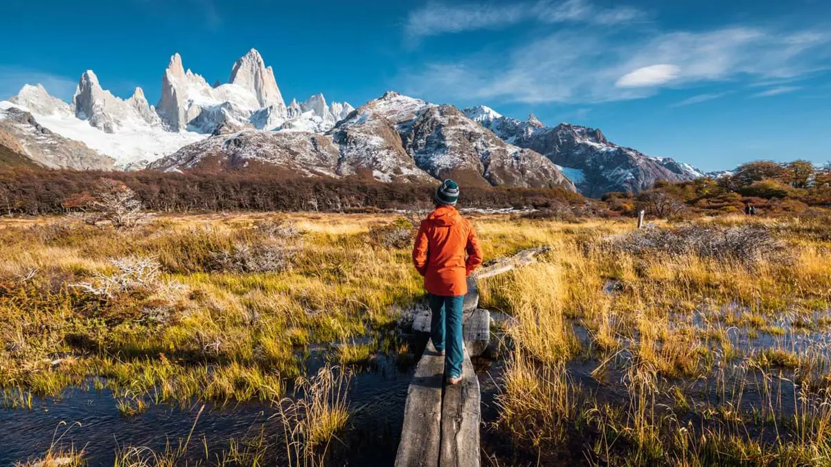 Pathway Looking At The Fitzroy Range Patagonia Argentina