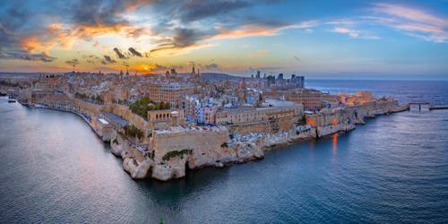 Valletta, Malta at sunset