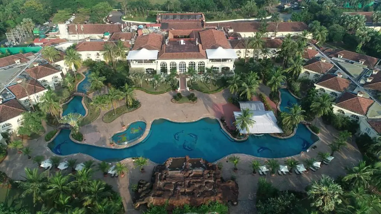 Zuri White Sands, Goa, aerial view of the hotel