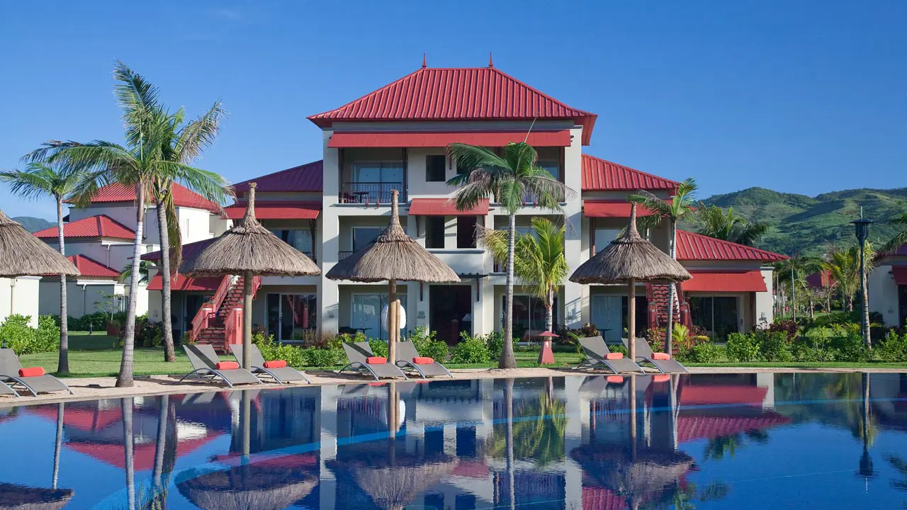 Tamassa Bel Ombre Mauritius, pool reflection