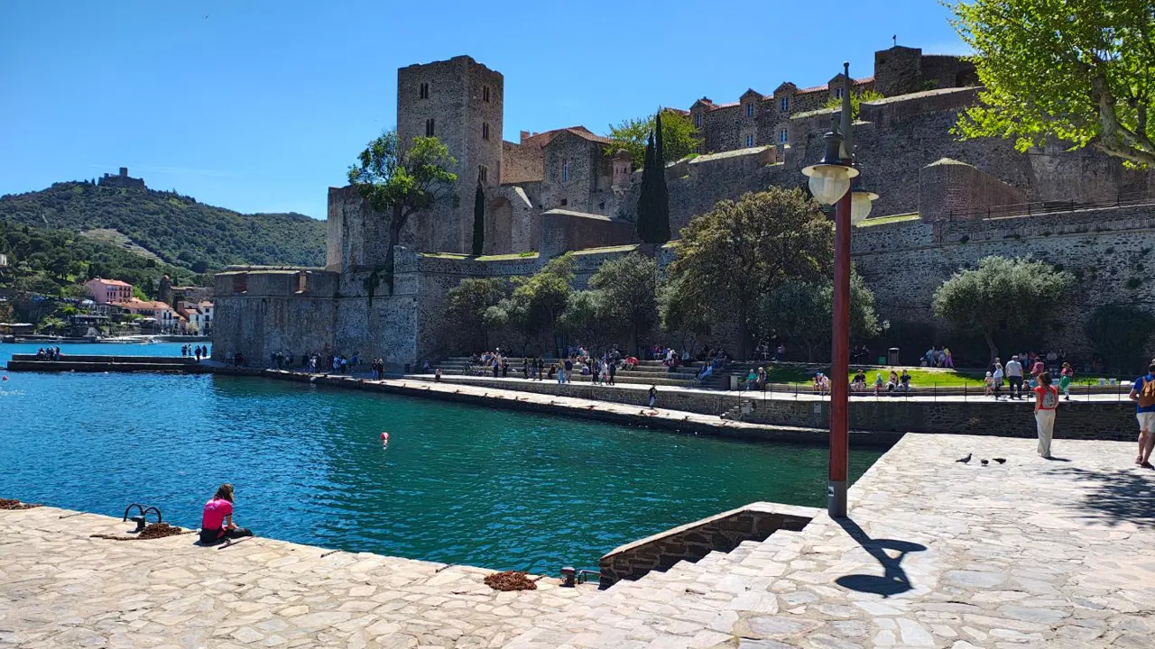 A picturesque view of Chateau Royal, Collioure