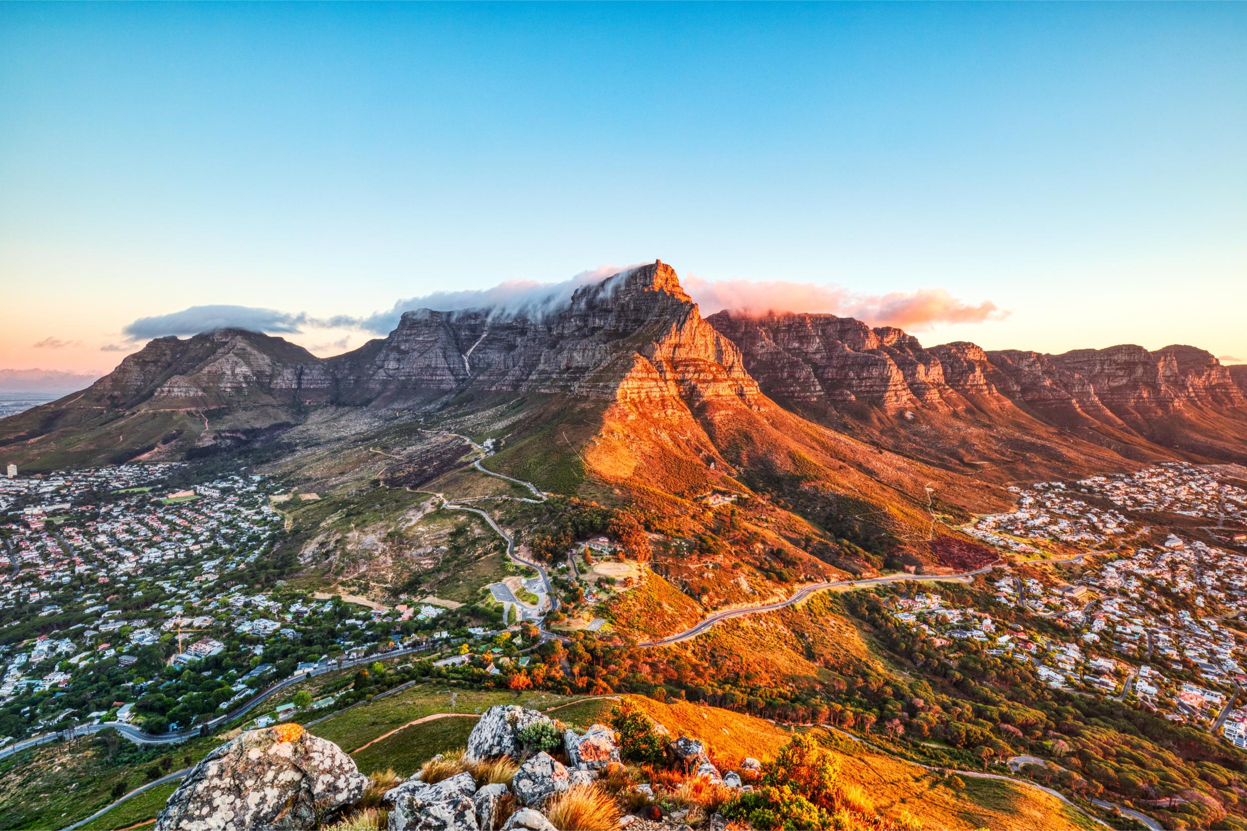 Sunset over Camps Bay, Cape Town